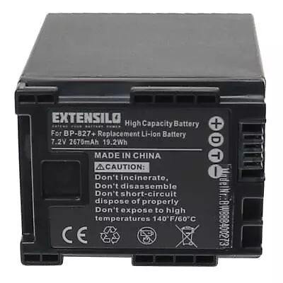 Battery 2670mAh For Canon VIXIA XA10 XA20 XA25 XA30 • £46.80