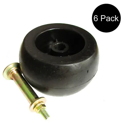 6 Anti Scalp Deck Wheel+KIT Fits Exmark Mower 103-3168 103-7263 103-405 • $46.89