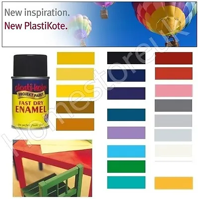 £7.95 • Buy Plasti Kote Aerosol Fast Dry Enamel Spray Paint Color Wood Metal Plastic Ceramic