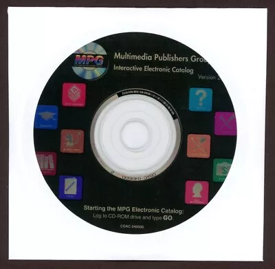 MPG Multimedia Publishers Group 1992 Interactive CD-ROM Software Catalog - New!  • $1.99