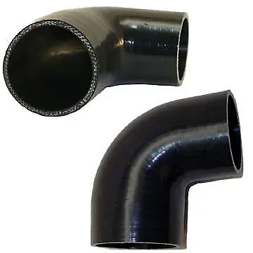 5.0  (127mm) To 4.0  (102mm) Silicone 90 Degree Reducer Black Intake Piping • $36.98