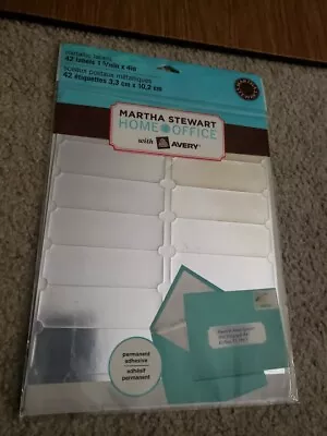 Martha Stewart Avery Metallic Silver Labels Stickers Address Mailing Wedding New • $10.75