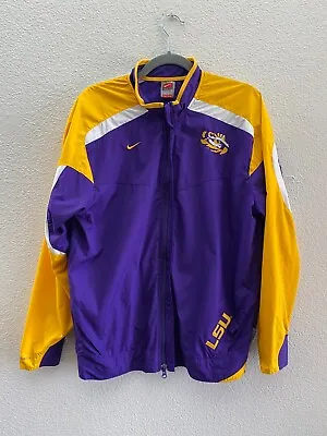 Vintage LSU Tigers Nike Team Lightweight Full Zip Jacket Men's Small VTG • $24.97