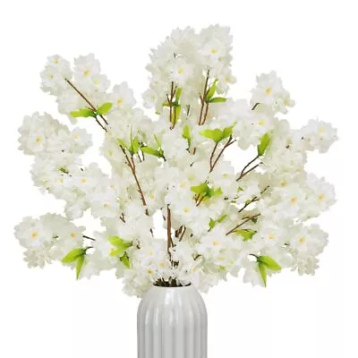 4Pcs Artificial Cherry Blossom Branches42.52” Long Stems Fake Silk Flowers Bo... • $35.94