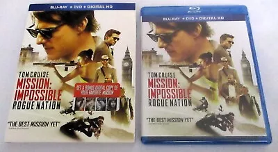 New Mission Impossible Rogue Nation Blu-Ray DVD 2 Disc 2015 Sealed W/ Slipcover • $4
