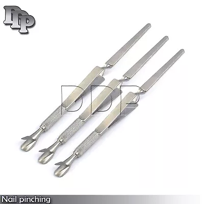 3 Pcs Nail Pinching Wand Cuticle Pusher C-Curve Multifuncation New Tools • $11.60