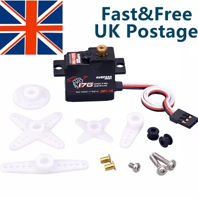 S0017M Micro Mini Servo Metal Gear 1.8KG Digital Servo For RC Plane Boat Car • £11.99