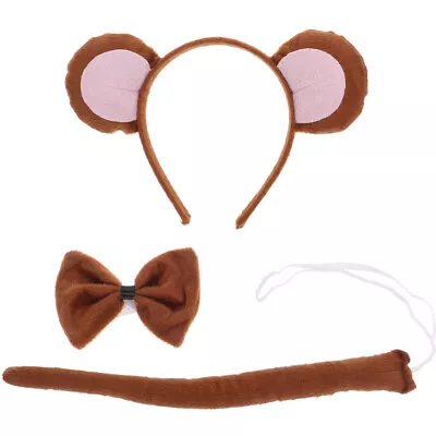  Monkey Ears Headband Cloth Child With Animal Kids Suits Zirtek Adultos • £8.29