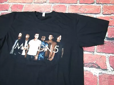 Maroon 5 Shirt Mens Adult L Short Sleeve Crewneck Black 2016 Concert Tour • $4.72