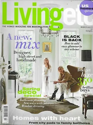 £18.79 • Buy Living Etc. Magazine Homes Special Spring Decoration Easy Glamour Handmade 2011