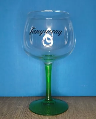 Vintage  Tanqueray Gin Large Balloon Glass With Green Stem • £4.50