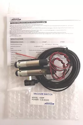 Vaccon I-VP01QRBV-60M-VSMP Miniature Venturi Vacuum Pump W/Solenoid Control • $75.68