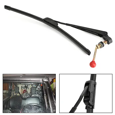 Manual Hand Operated Windshield Wiper Rubber Blade For Can Am Polaris Ranger CP • $16.68