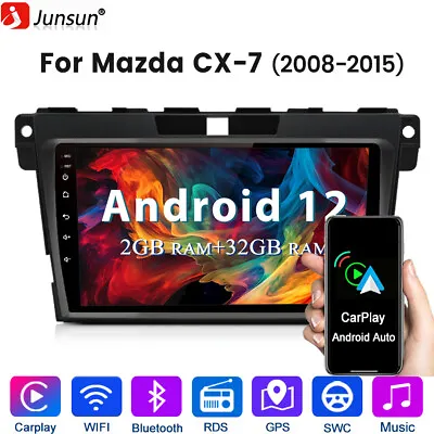 Multimedia Radio For Mazda Cx-7 2008-2015 Carplay Android Stereo GPS 9 NAVI 2+32 • $149.99