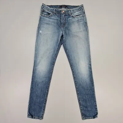 J Brand Womens Boyfriend Jeans Blue 25 Relaxed Fit Denim Mid Rise Distressed • $21.46