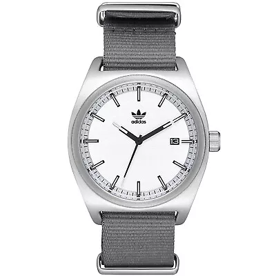 Adidas Men's Process Silver Dial Watch - Z09-2957 • $72.09