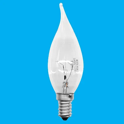 10x 40W Clear Bent Tip Candle Dimmable Light Bulb SES E14 Edison Screw Lamp • £11.99