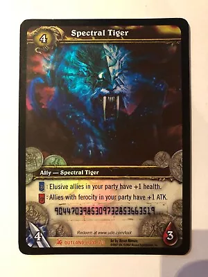 Spectral Tiger Loot Card World Of Warcraft - CODE WAS USED - LP • $154.90