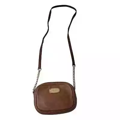 Michael Kors Pebbled Leather Beige Purse Tote Shoulder Crossbody Bag • $48