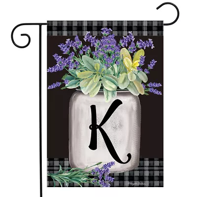 Farmhouse Monogram Letter K Garden Flag Floral Briarwood Lane 12.5  X 18  • $9.86