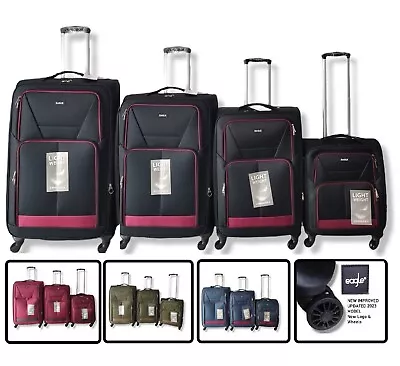 4 Wheels Light Weight Suitcase Expandable Travel Luggage Cabin Bag SMLXL 2024 • £36.99