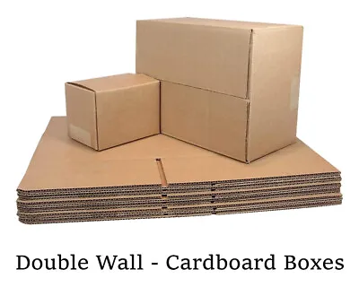 Strong DOUBLE Wall Cardboard House Moving Boxes - Removal Packing Boxes • £7.39
