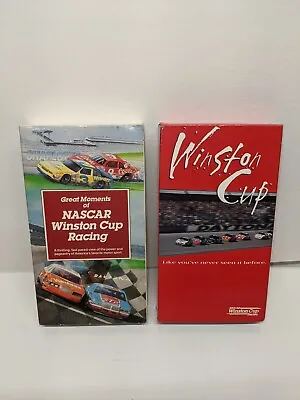 NASCAR Winston Cup VHS Tapes Greatest Race Moments Race Car Vintage Memorabilia  • $11.99