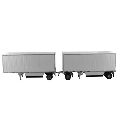 Diecast Masters 1/50 Wabash National 28' White Pup Trailers 91036 • $84.99