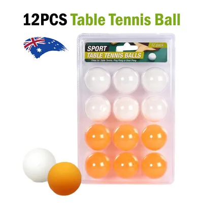$11.79 • Buy 12Pcs Table Tennis Ping Pong Competition Balls Orange & White NEW