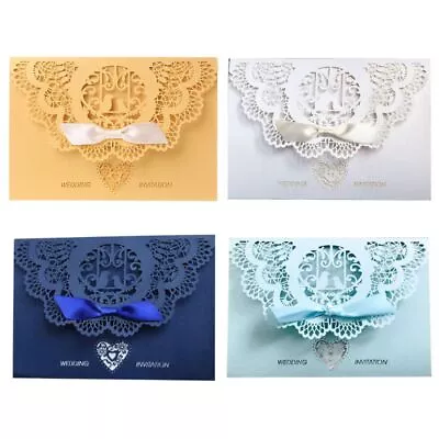 10pcs/set European Style Lace Wedding Greeting Invitation Card Cover Cut E • £7.97