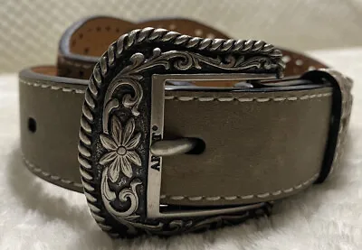 Ariat Kids Belt Removable Limited Edition Silver Buckle-Pink & Brown Hearts • $15