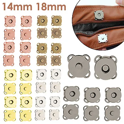£2.69 • Buy Magnetic Snap Fasteners Clasps Closures Buttons Purse Bag Sewing Leather 14 18mm