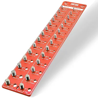 Nut And Bolt Thread Checker 28 Bolt Size Thread Identifier Gauge Inch Metric • $49.99