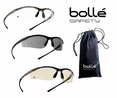 £2.99 • Buy Bolle Contour ESP Smoke Clear Lens Safety Glasses.Sunglasses Bike Ski Industry 