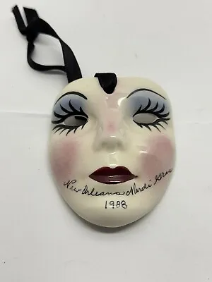 1998 Mardi Gras Wall Mask Hanging Ceramic • $5.99