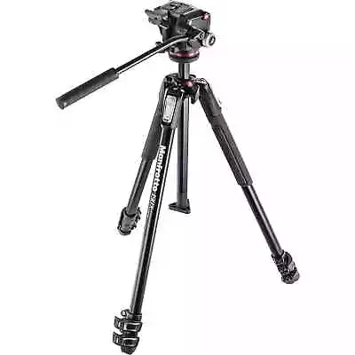 Manfrotto MK190X3-2W Tripod Kit W/ MHXPRO2W Fluid Head • $539