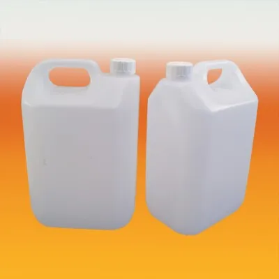 5L (1 Gallon) Jerrican Style Plastic Bottle - Pack Of 2 For Cider & Water • £6.44