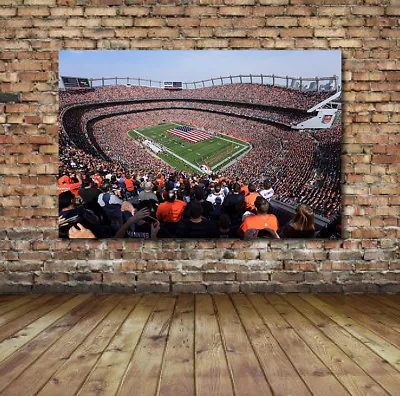 Denver Broncos Mile High Stadium Print Canvas/Gloss Broncos Stadium Art • $20.95