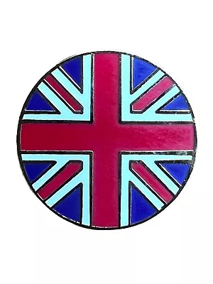 UNION JACK CIRCULAR Metal And Enamel Pin Badge  T925 Union Jack Uk Britain • £3.99