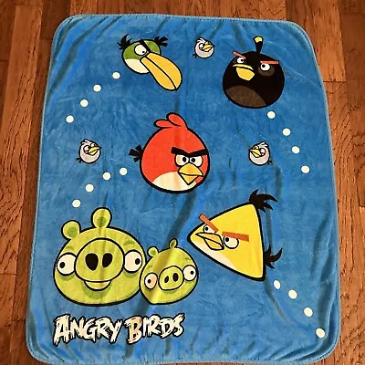 £17.31 • Buy Angry Birds Soft Blue Blanket/Beach Towel 56” X 50”