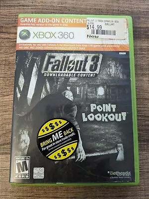 Fallout 3 Point Lookout - Xbox 360 - Case Cover Art And Unused Card  - No Game • $248.75