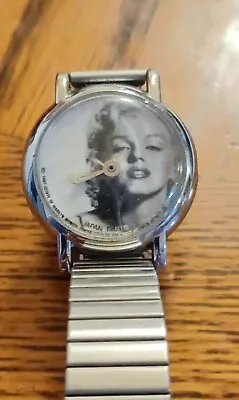 Marilyn Monroe Ladies Watch Vintage 1987 Mechanical Wind BROKEN PARTS REPAIR • $10