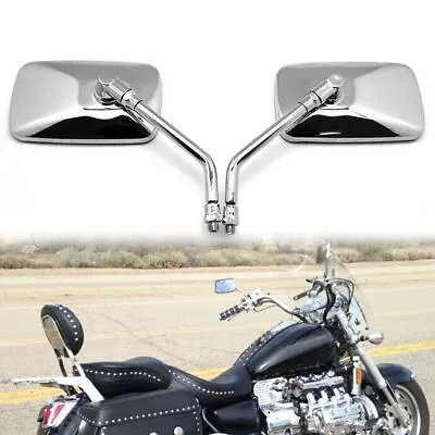 10mm Chrome Motorcycle Rear View Mirror For Honda Valkyrie 1500 Interstate 1800 • $17