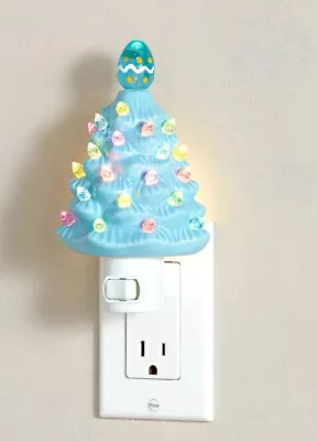 6.25   Easter Egg Retro Vintage Tree Ceramic Night Light  • $27.95