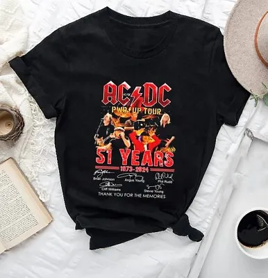 Ac/Dc 2024 Tour Shirt ACDC Pwr Up World Tour 2024  AC/DC Tour Merch Fan Gifts • £20.77