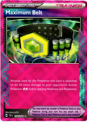 NM Pokemon Temporal Forces Maximum Belt ACE SPEC Rare 154 #154/162 • $12.95