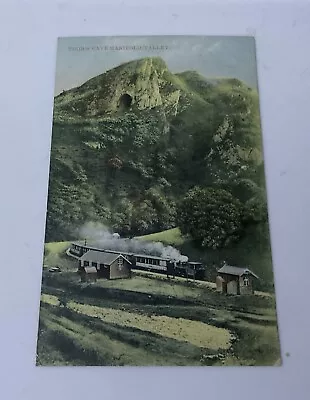 Vintage Early Postcard Staffordshire Manifold Valley Thors Cave Railway Scene • £5