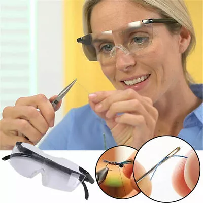 Hands Free Magnifying Glasses Convenient Magnifier 160% For Reading Sewing Adult • £6.59