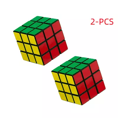 2 PCS SKids Fun  Cube Toy Rubix Mind Game Toy Classic Magic Rubic Puzzle Gift US • $7.99