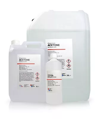 Acetone Pure Acrylic Nail Remover Nail Polish Remover 99.8% Pure Chem • £58.90